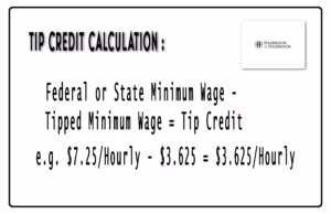 How the Tip Credit Works