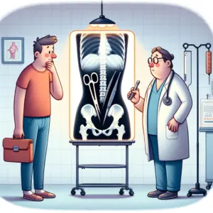 Diagnosing a foreign object in the body