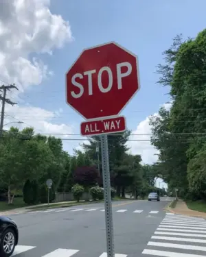All way Stop Sign