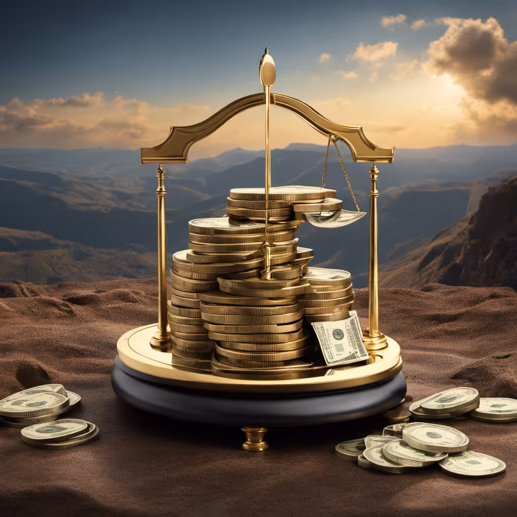 Bethany Personal Injury Attorney 12 scales of justice weighed down by gold coins