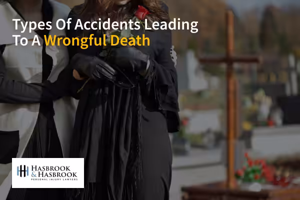 Types of accidents leading to wrongful death