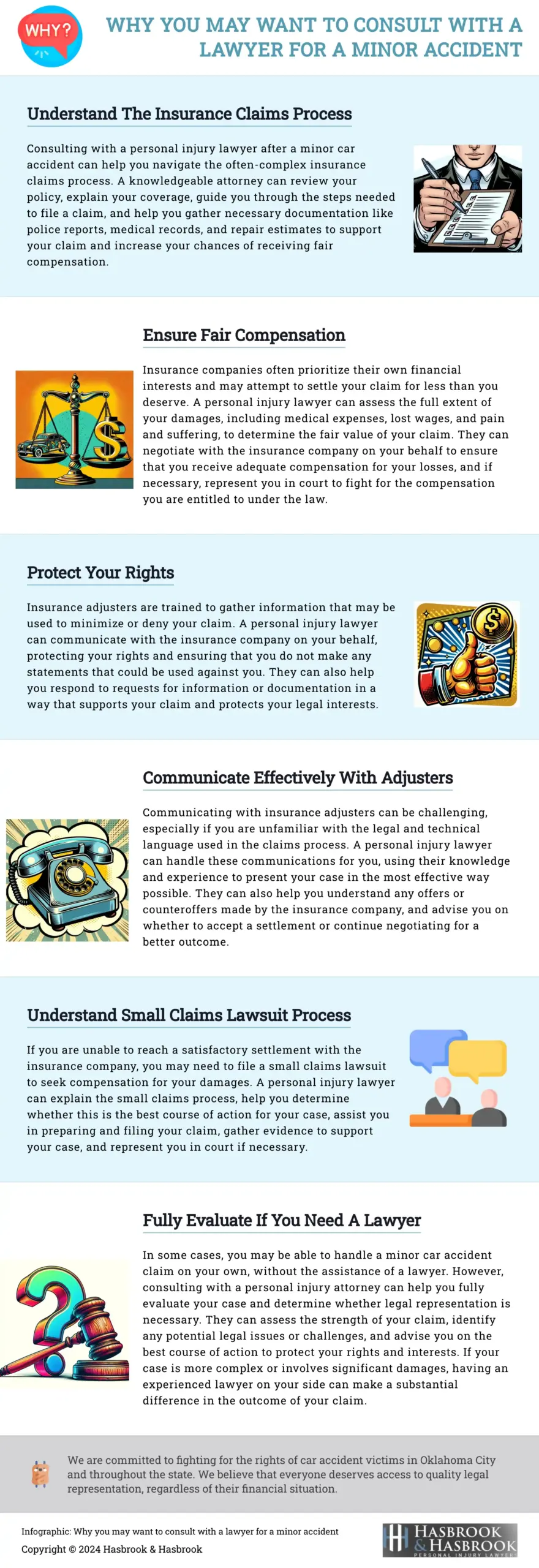 Why you may want to consult with a lawyer for a minor accident Infographic