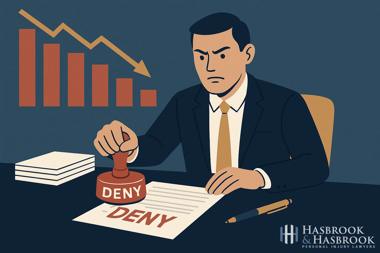 Insurance adjuster reviewing claim with intent to minimize payment