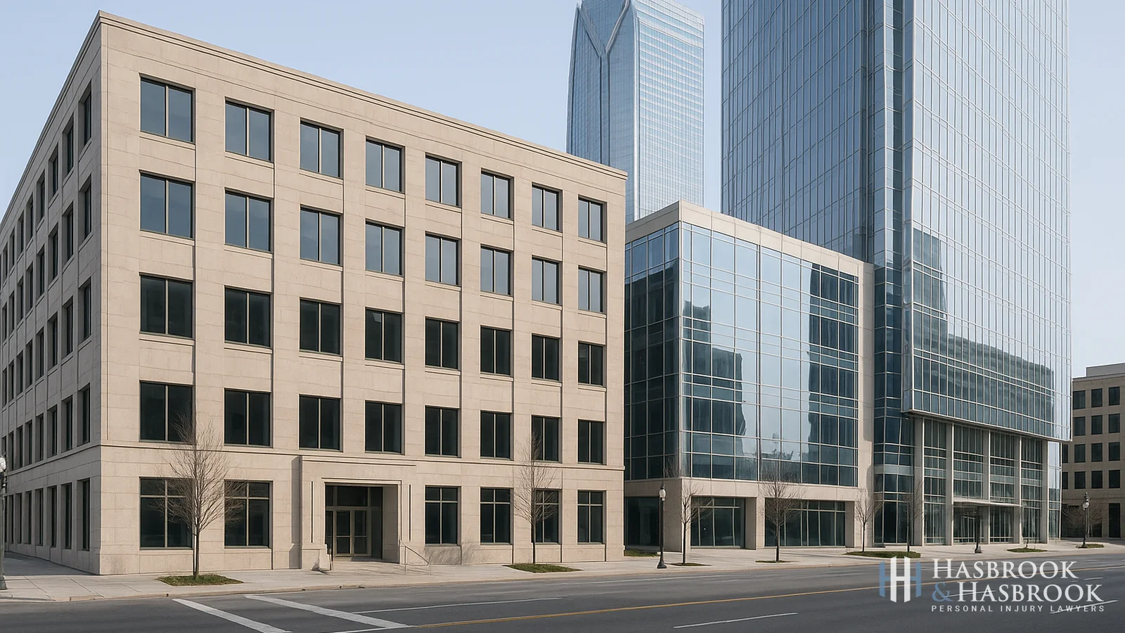 Generic downtown Oklahoma City professional building exterior