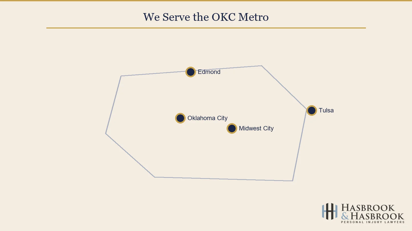 OKC metro service area map